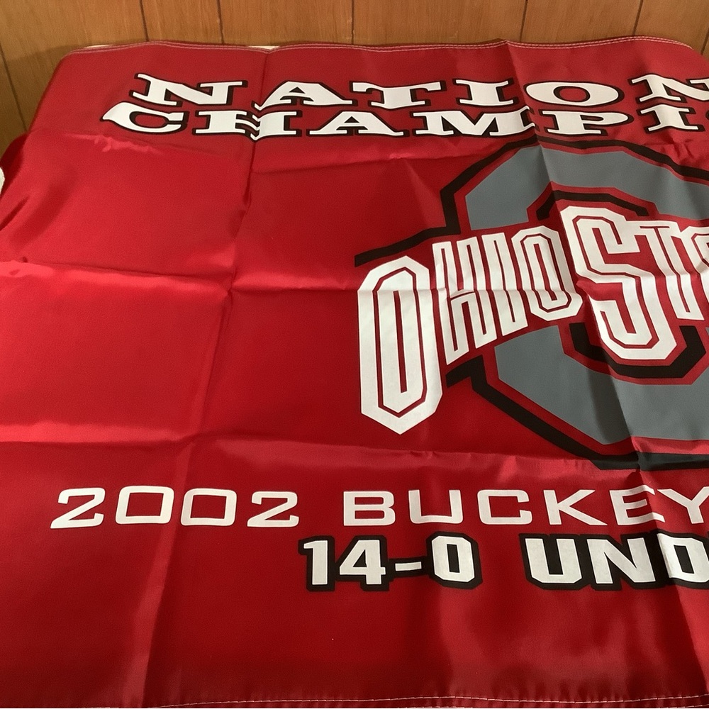Red & Gray Ohio State/OSU/Buckeye 2002 Championships undefeated football